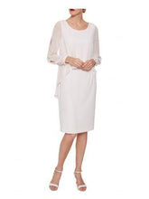 Gina Bacconi Dresses Gina Bacconi Anushka Chiffon Cape Dress Pale Pink SSS1162 izzi-of-baslow