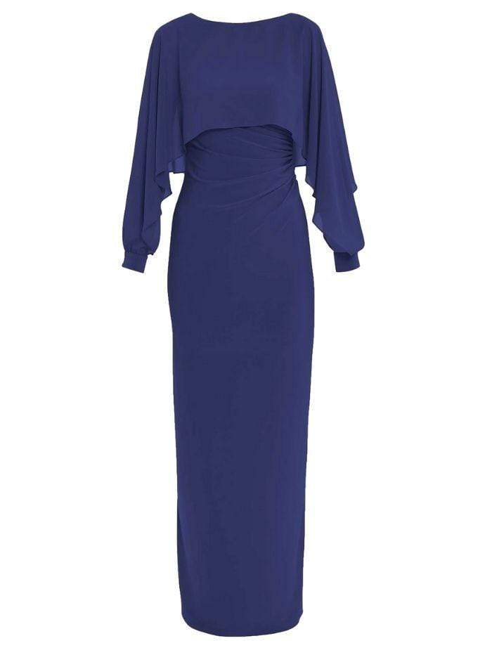 Gina Bacconi Dresses Gina Bacconi Ionela Maxi Dress With Cape Sleeves SBZ5669 izzi-of-baslow
