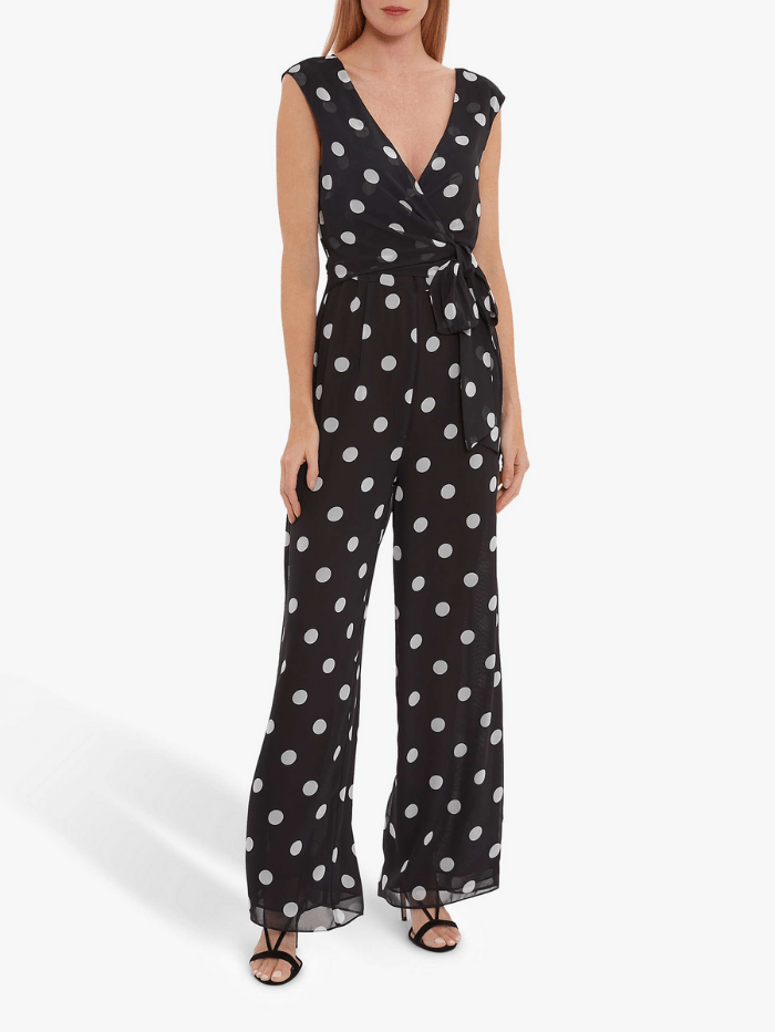 Gina Bacconi Dresses Gina Bacconi Marny Polka Dot Jumpsuit SBZ5567 izzi-of-baslow