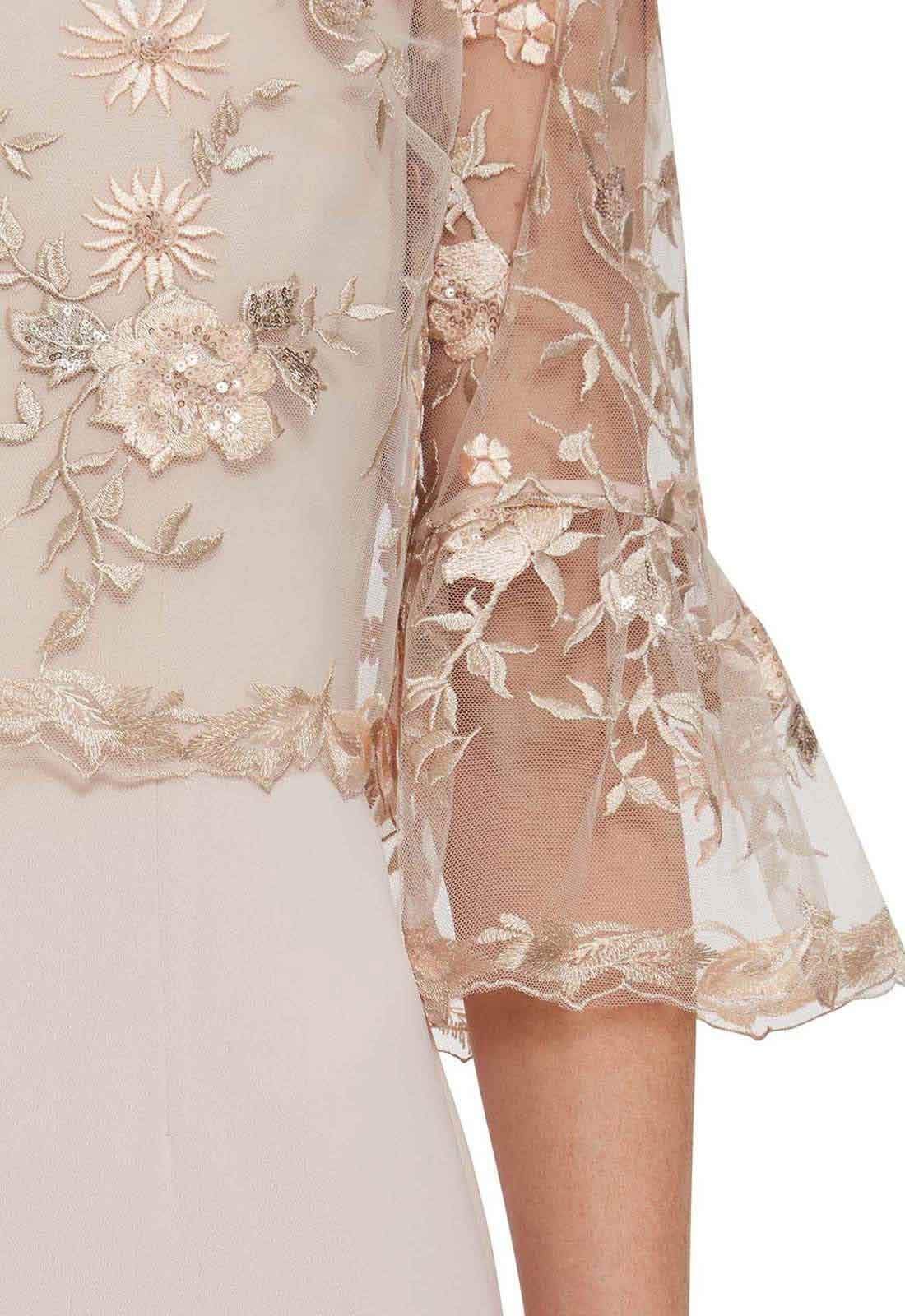 Gina Bacconi Dresses Gina Bacconi Soft Blush Nola Embroidered Dress SBZ5568 ANR izzi-of-baslow