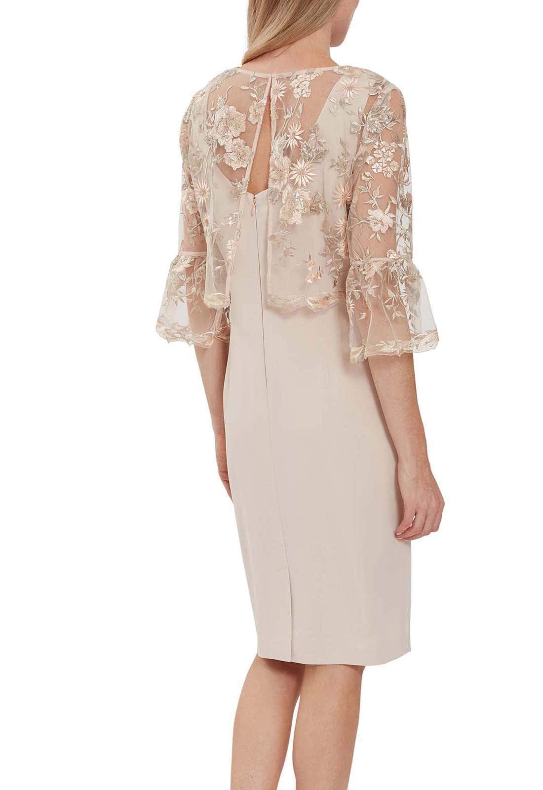 Gina Bacconi Dresses Gina Bacconi Soft Blush Nola Embroidered Dress SBZ5568 ANR izzi-of-baslow