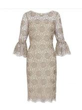 Gina Bacconi Dresses Gina Bacconi Theora Embroidery Dress Butter Cream SSS1006 izzi-of-baslow