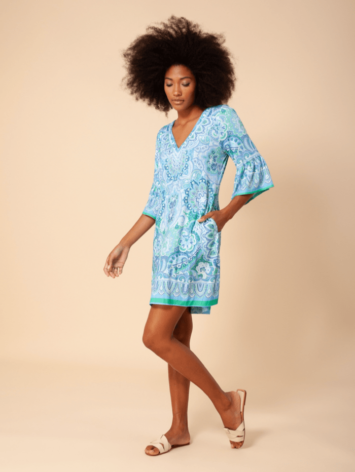 Hale Bob Dresses Hale Bob Dress 32AN6040 BLU izzi-of-baslow