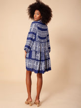 Hale Bob Dresses Hale Bob Indigo Printed Boho Dress 26TA6303 izzi-of-baslow