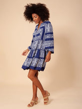 Hale Bob Dresses Hale Bob Indigo Printed Boho Dress 26TA6303 izzi-of-baslow