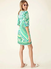 Hale Bob Dresses Hale Bob Maja Mint Printed Dress 25TM6292 MNT izzi-of-baslow