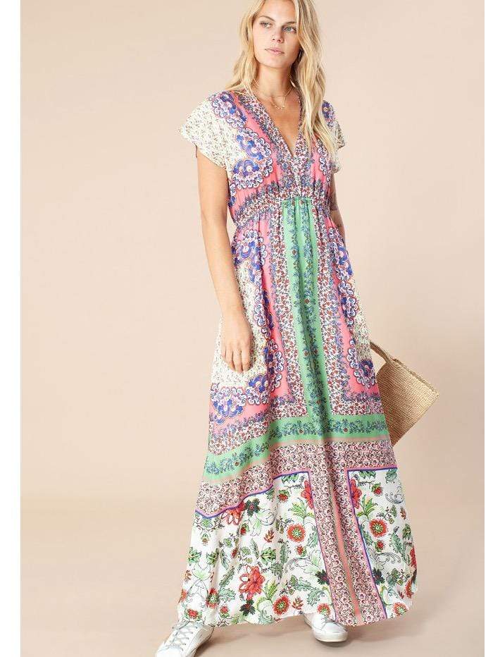 Hale Bob Dresses Hale Bob Printed Maxi Dress 11HZ6033 COR izzi-of-baslow