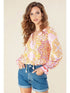 Hale Bob Tops Hale Bob S Audrey Silk Top 1YYT2095 Pink izzi-of-baslow