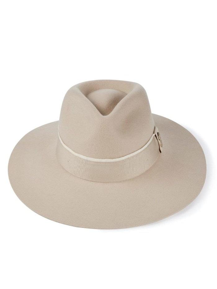 Hicks and Brown Accessories Hicks And Brown Oxley Fedora Pebble HBOXPE izzi-of-baslow