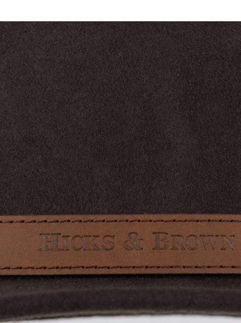 Hicks and Brown Accessories Hicks And Brown Suffolk Fedora Dark Brown HBSF2BR izzi-of-baslow