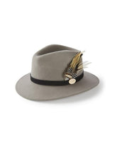 Hicks and Brown Accessories Hicks And Brown Suffolk Fedora Grey HBF2GR izzi-of-baslow