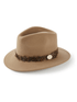 Hicks and Brown Accessories Hicks & Brown Suffolk Fedora Camel Pheasant Feather Brown Wrap HBSW1CA izzi-of-baslow