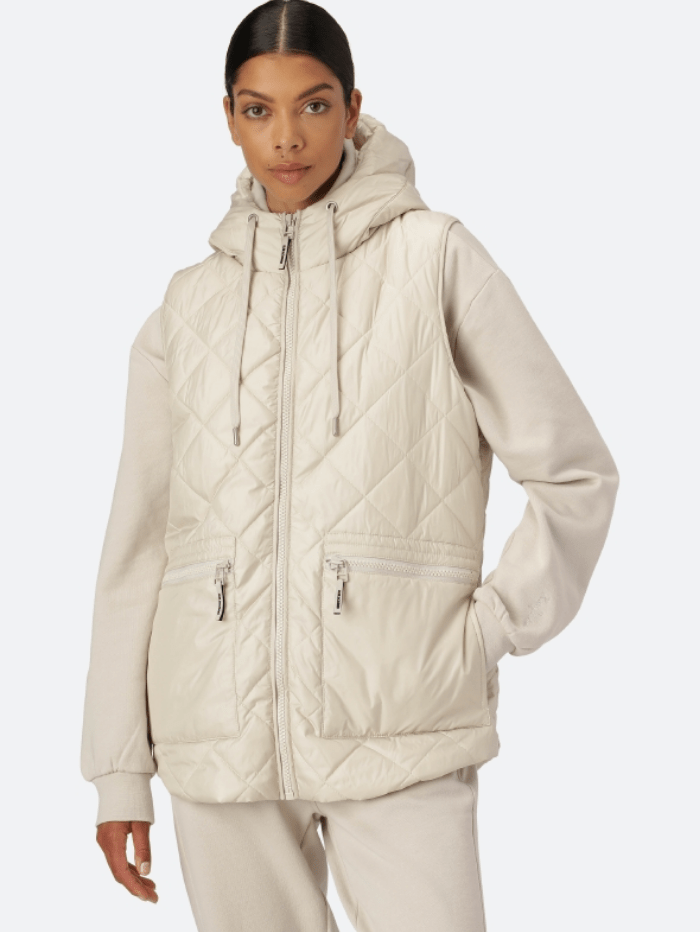 Ilse Jacobsen Coats and Jackets Ilse Jacobsen Beige Padded Gilet AERIAL04 144 izzi-of-baslow