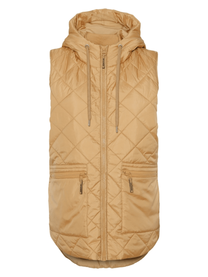 Ilse Jacobsen Coats and Jackets Ilse Jacobsen Light Brown Padded Gilet 10 AERIAL04 237 izzi-of-baslow