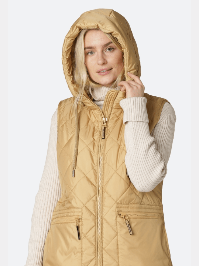 Ilse Jacobsen Coats and Jackets Ilse Jacobsen Light Brown Padded Gilet 10 AERIAL04 237 izzi-of-baslow