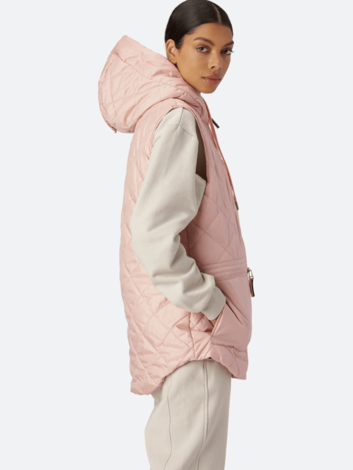 Ilse Jacobsen Coats and Jackets Ilse Jacobsen Pale Pink Padded Gilet AERIAL04 301 izzi-of-baslow