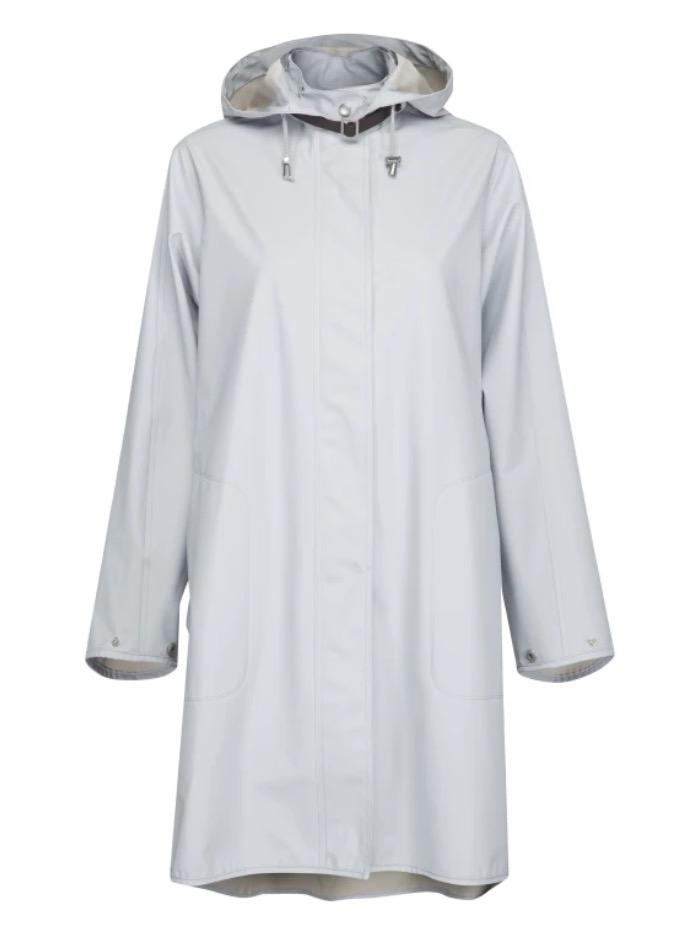 Ilse Jacobsen Coats and Jackets Ilse Jacobsen Rain 71 Raincoat 637 White Blue izzi-of-baslow