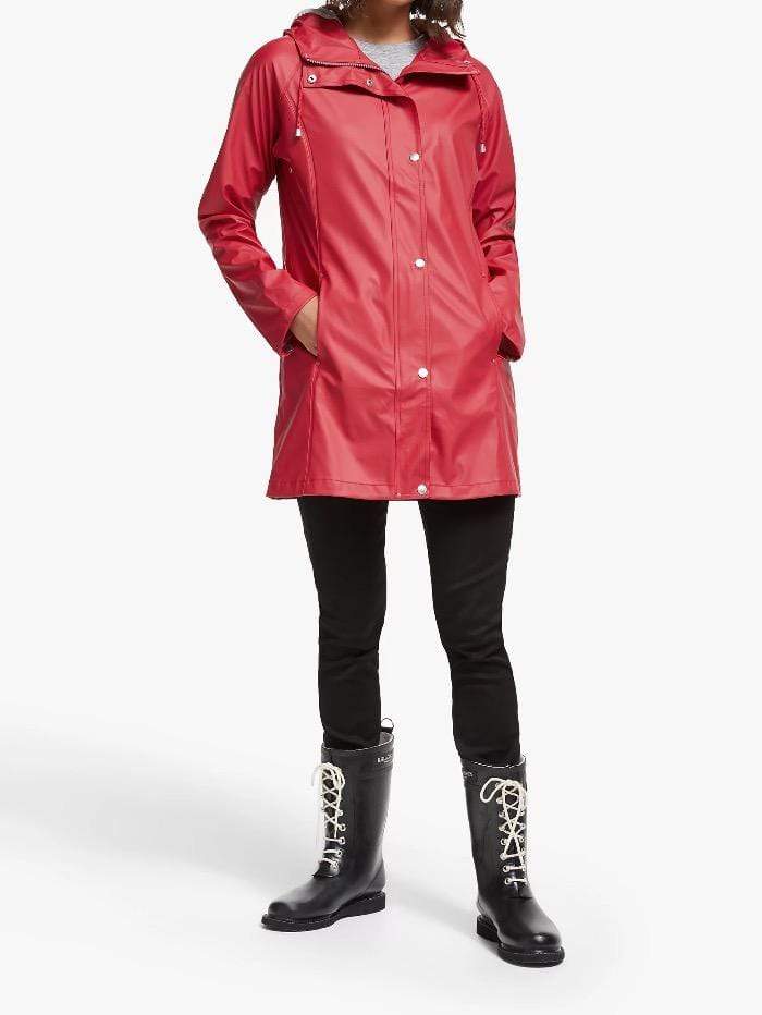 Ilse Jacobsen Coats and Jackets Ilse Jacobsen Rain 87 Raincoat Deep Red 303 izzi-of-baslow