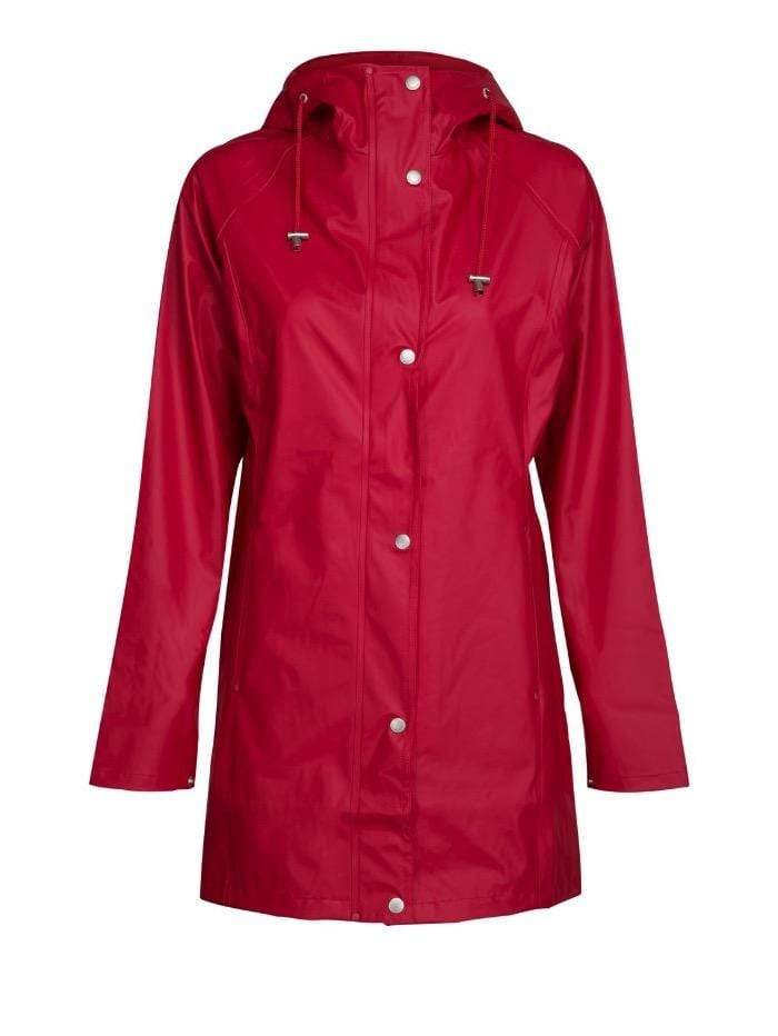 Ilse Jacobsen Coats and Jackets Ilse Jacobsen Rain 87 Raincoat Deep Red 303 izzi-of-baslow