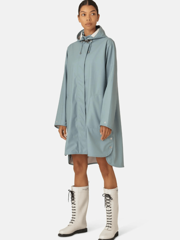 Ilse Jacobsen Coats and Jackets Ilse Jacobsen Raincoat Blue Cloud RAIN71 698 izzi-of-baslow