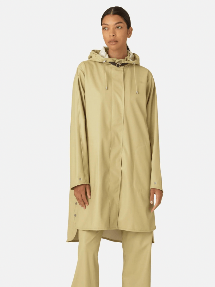 Ilse Jacobsen Coats and Jackets Ilse Jacobsen Raincoat Olive Grass RAIN71 459 izzi-of-baslow