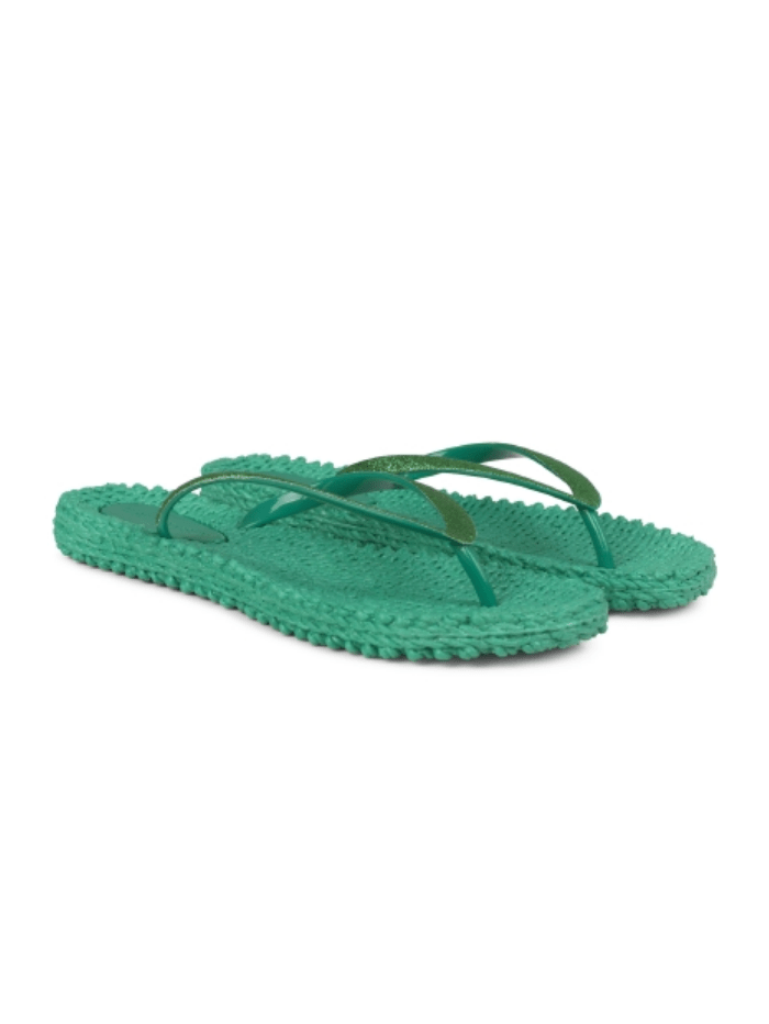 Ilse Jacobsen Shoes 3 Ilse Jacobsen Flip Flops With Glitter Cheerful 01 Emerald Green (North Green) izzi-of-baslow