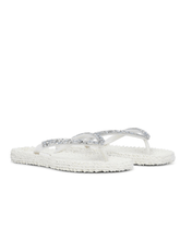 Ilse Jacobsen Shoes Ilse Jacobsen Flip Flops With Jewels Creme CHEERFUL03G 12 izzi-of-baslow