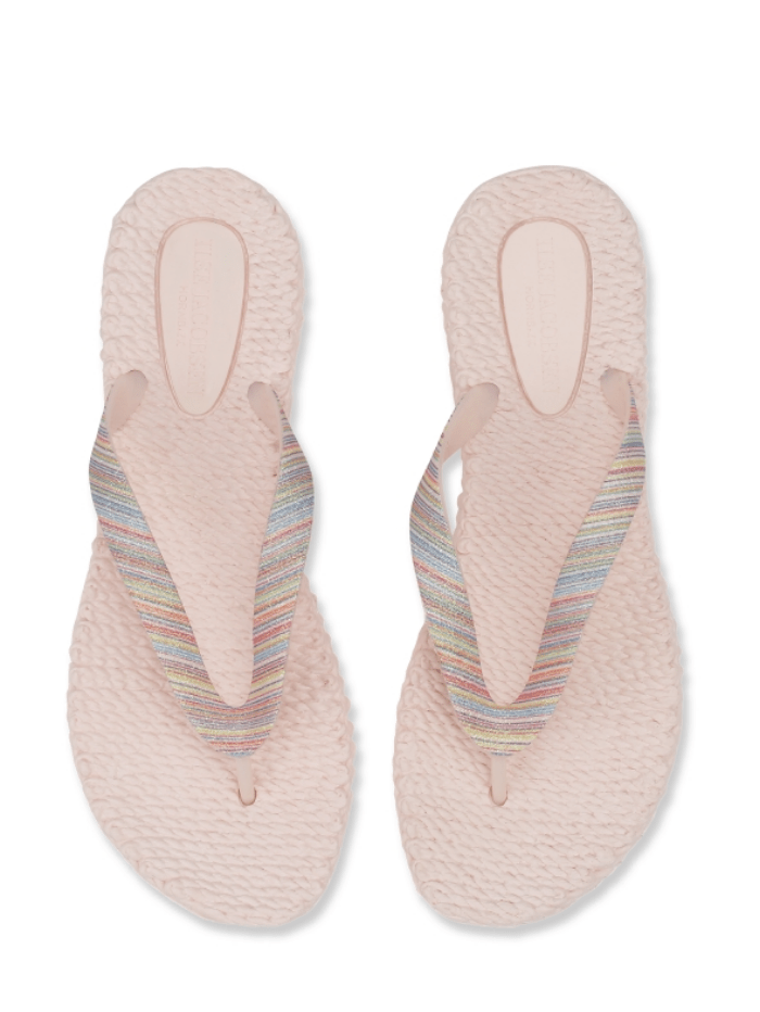 Ilse Jacobsen Shoes Ilse Jacobsen Glitter Flip Flops Rose Rainbow CHEERFUL12S 320 izzi-of-baslow