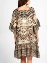 Inoa Dresses Inoa Makucha Panthera Silk Gypsy BOHO DRESS With Crystals izzi-of-baslow