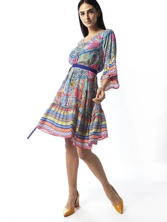 Inoa Dresses Inoa Martinique Silk Gypsy Dress izzi-of-baslow