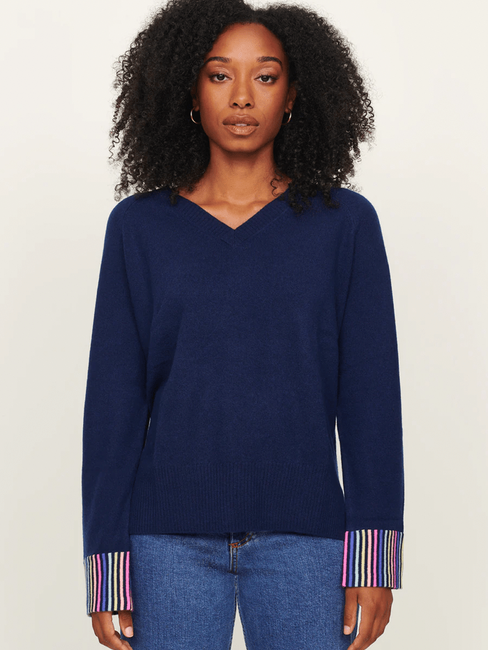 &amp; Isla Knitwear &amp; Isla Cashmere Lolly Blue Jumper SS23-039 izzi-of-baslow