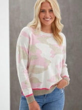 Izzi of Baslow Brodie Cashmere Pink Camo Sweater izzi-of-baslow