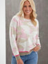 Izzi of Baslow Brodie Cashmere Pink Camo Sweater izzi-of-baslow