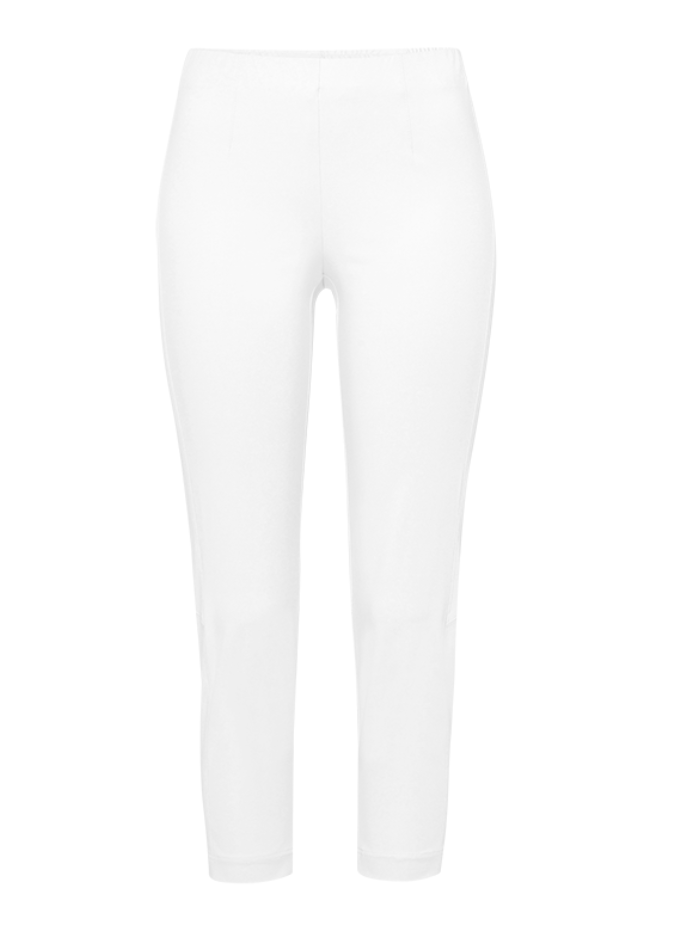 Riani Hose Danielle White Short Pull On Stretch Trousers 393275-2162 1 ...