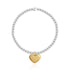 Joma Jewellery Jewellery Joma Bracelet 3519 Silver and Gold Plated Brass Heart izzi-of-baslow