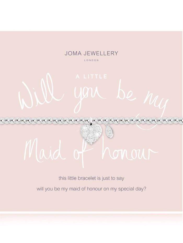 Joma Jewellery Jewellery Joma Bracelet A Little Will You Be My Maid Of Honour Bracelet 2104 izzi-of-baslow