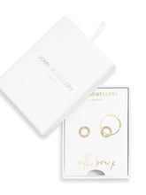 Joma Jewellery Jewellery Joma Earrings 3505 Good Karma Gold Plated Crystal Encrusted Circle Studs izzi-of-baslow