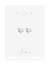 Joma Jewellery Jewellery Joma Earrings Lila 3274 Silver Plated Hearts izzi-of-baslow