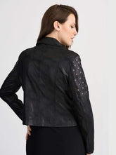 Joseph Ribkoff Coats and Jackets Joseph Ribkoff Black Biker Jacket 201914 11 izzi-of-baslow