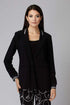 Joseph Ribkoff Coats and Jackets Joseph Ribkoff Black Jacket With White Stripe 201027 izzi-of-baslow