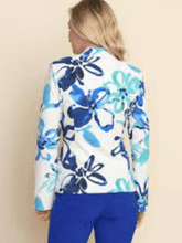 Joseph Ribkoff Coats and Jackets Joseph Ribkoff Blue Floral Printed Blazer 212206 2539 izzi-of-baslow
