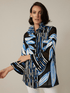 Joseph Ribkoff Coats and Jackets Joseph Ribkoff Blue Tropical Pattern Jacket 221932 3510 izzi-of-baslow