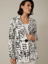 Joseph Ribkoff Coats and Jackets Joseph Ribkoff Graphic Print Black & White Blazer 221113 1846 izzi-of-baslow