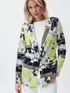 Joseph Ribkoff Coats and Jackets Joseph Ribkoff Lime Floral Printed Blazer 231135 178 izzi-of-baslow
