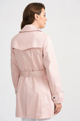 Joseph Ribkoff Coats and Jackets Joseph Ribkoff Pink Trench Coat Mac 201297 3617 izzi-of-baslow