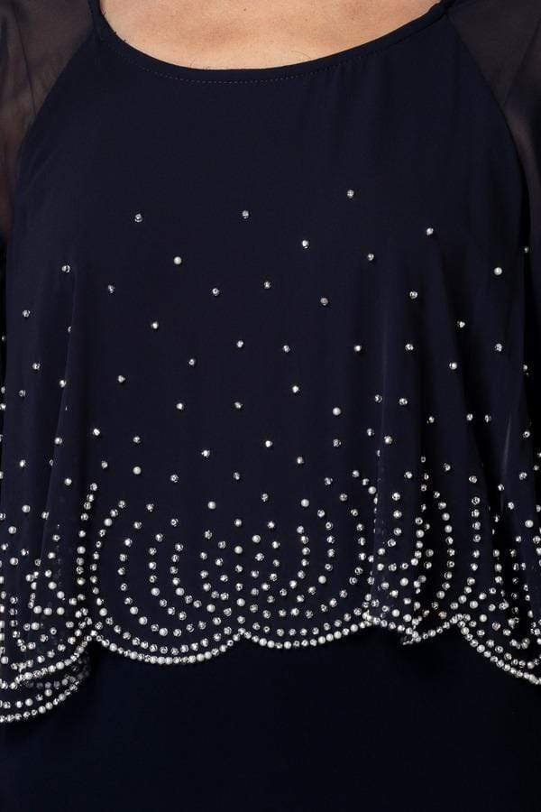 Joseph Ribkoff Dress Joseph Ribkoff Beaded Navy Dress 194206 izzi-of-baslow