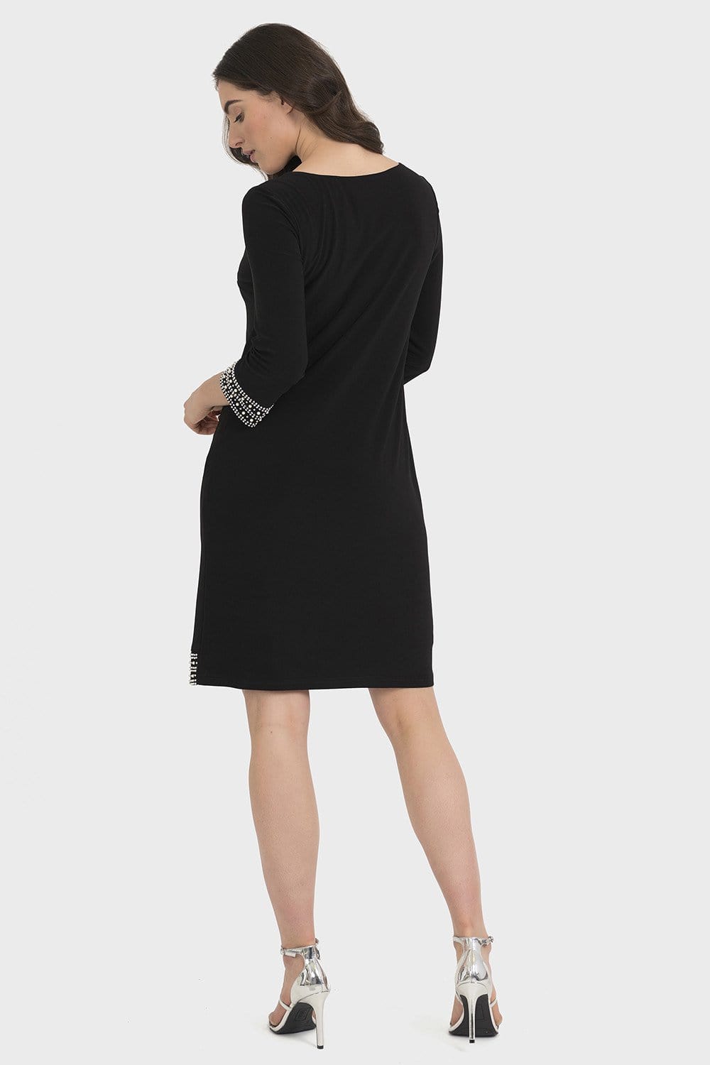 Joseph Ribkoff Dress Joseph Ribkoff Black Dress With Pearls 194009 11 izzi-of-baslow