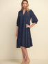 Joseph Ribkoff Dress Joseph Ribkoff Tiered Navy Dress 211488 2166 izzi-of-baslow