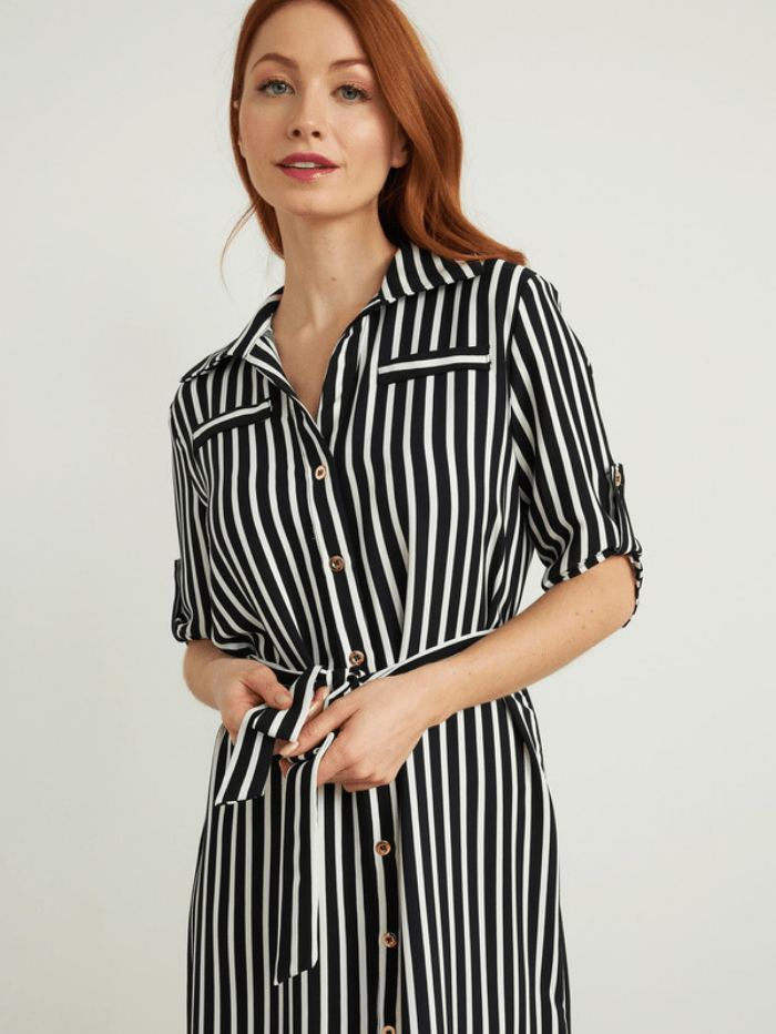 Joseph Ribkoff Dresses 8 Joseph Ribkoff Striped Shirt Maxi Dress 212162 izzi-of-baslow