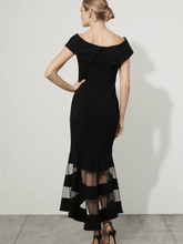 Joseph Ribkoff Dresses Joseph Ribkoff Black Sheer Panelled Maxi Evening Dress 223743 11 izzi-of-baslow